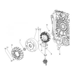Ontsteking - Stator - Vliegwiel Vespa S 50 2-takt AC