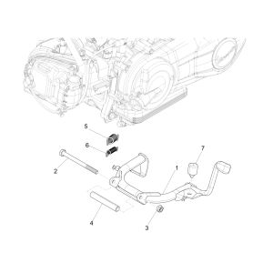 Middenstandaard Piaggio Piaggio Liberty 125 IGET 3V IE ABS Euro 4 2015-2019