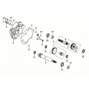Mission case - drive shaft Sym Orbit III 50 E5