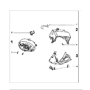 Koelkappen Peugeot Speedfight 4 50 4-takt AC Roodzwart