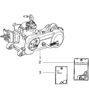 Motorblok compleet Gilera Runner FXR 180 2-takt