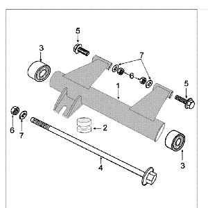 Motorophanging Peugeot Kisbee wit
