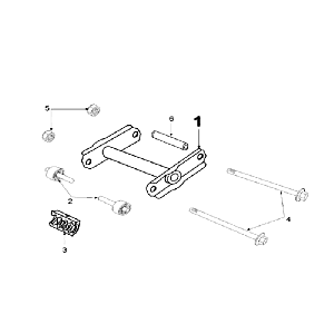 Motorophanging Peugeot Speedfight 2 50 2-takt AC Zwart