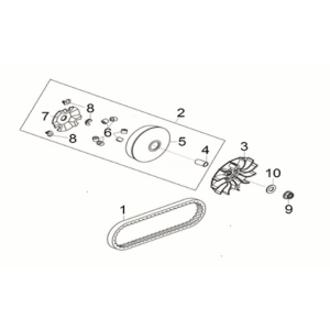 Movable drive face Sym Joymax Z 125i E5 2022