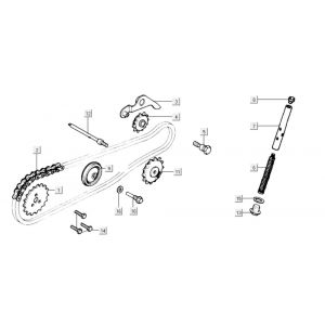 Nokkenas - Distributieketting Kymco K-Pipe 125