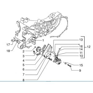 Oliepomp Piaggio Zip RST 50 2-takt AC