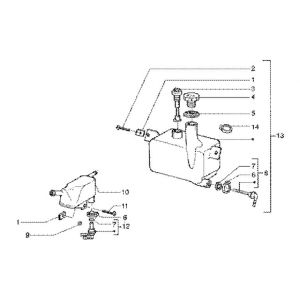 Olietank Gilera Runner FXR 180 2-takt