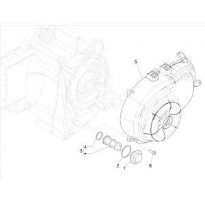Koelkap vliegwiel - Oliefilter Vespa Primavera 50 4-takt IGET 3V Euro 5