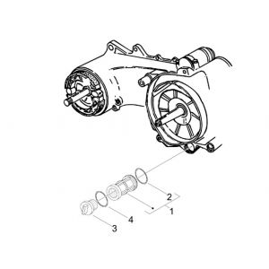 Oliefilter Vespa LXV 4-takt 2V 25km/u