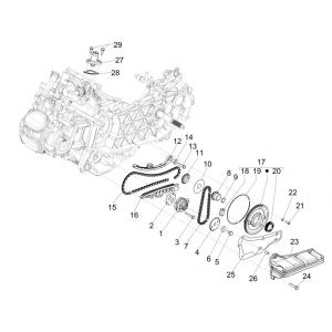 oliepomp Piaggio Medley 125 ABS Euro 5 2021-2022