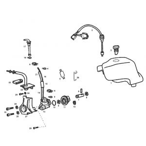 Oliepomp Derbi Senda R oud model