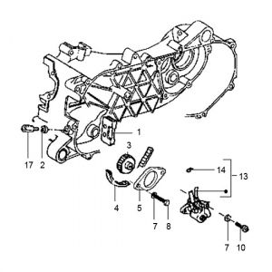 Oliepomp Gilera Runner 50 2-takt LC 1998-2005