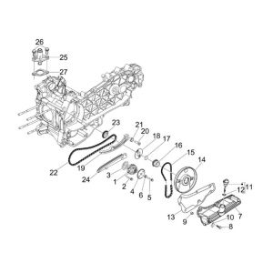 Oliepomp Vespa GTS 125 IE