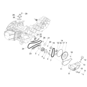 Oliepomp Piaggio Liberty 50 4-takt AC IGET 3V Euro 5