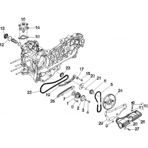 Oliepomp Vespa GTS 250 ie 2005-2009 (met ABS)