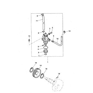 Oliepomp Yamaha Bw's 2-takt