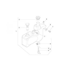 Olietank Piaggio Zip 2000 2-takt AC