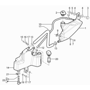Olietank Piaggio Typhoon 50 2-takt Euro 3 2011