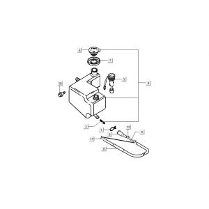 Olietank Kymco Grand Dink 2-takt antraciet