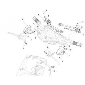 Schakelaars - Drukknoppen Vespa Sprint 125 3V IE ABS