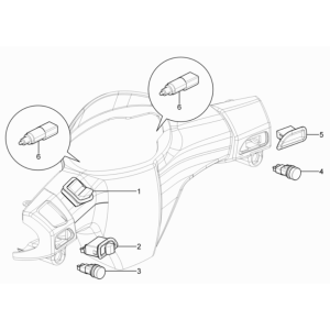 Schakelaars - Drukknoppen Piaggio Typhoon 50 2-takt Euro 3 2011