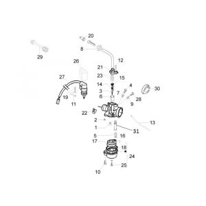 Carburateur Piaggio Liberty 50 2-takt AC