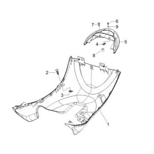 Onderspoiler Piaggio Zip 2000 2-takt AC