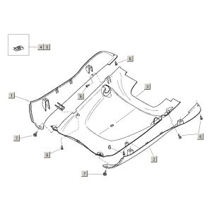 Motorschermen - Onderspoiler Aprilia Mojito Custom 50 2-takt (Piaggio motor) 2004-2010