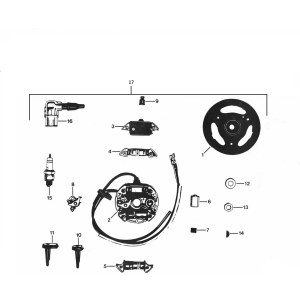 Ontsteking - Stator - Vliegwiel Zundapp 529-010 en 020
