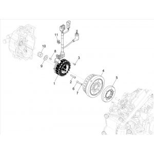 Ontsteking - Stator - Vliegwiel Vespa GTS 300 HPE 4V IE ABS Euro 4 2019