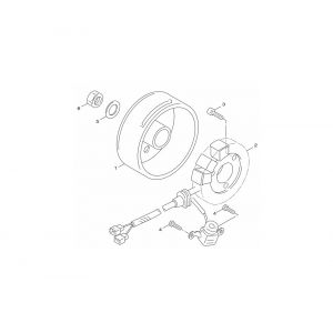 Ontsteking - Stator - Vliegwiel Yamaha Aerox 4-takt 2014