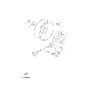 Ontsteking - Stator - Vliegwiel Yamaha Neo's 4-takt 2008→ Ontsteking-Znen-Grand-Retro-125cc