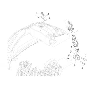 Schokbreker Vespa Primavera 125 3V IE ABS