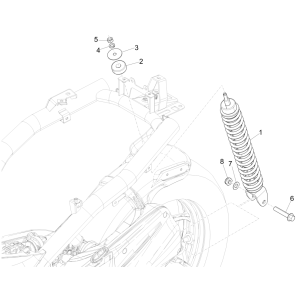Schokbreker Piaggio Liberty 50 4-takt AC IGET 3V Euro 5