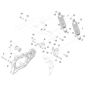Schokbreker Piaggio MP3 350 Maxi Sport ABS Euro 4 2018-2020