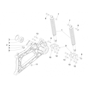 Schokbreker MP3 500 LT Sport 2014-2016