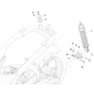 Schokbreker Piaggio Liberty 125 IGET 3V ABS Euro 5