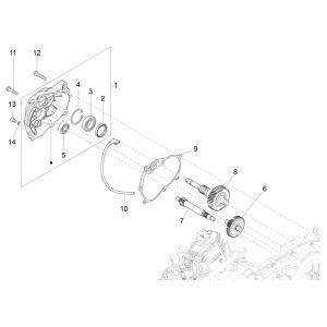 Vertanding - Overbrenging Vespa GTS 300 HPE 4V IE ABS Euro 4 2019