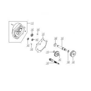 Vertanding - Overbrenging Kymco Vitality 50 4-takt AC antraciet