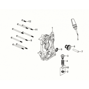 R. crank case cover Sym Mio 50I E5