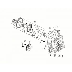 Carterhelft rechts - Startkoppeling - Oliepomp Sym Fiddle IV 50 Euro 5