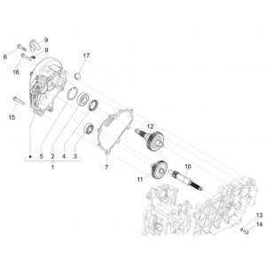 Vertanding - Overbrenging Piaggio Liberty 125 IGET 3V ABS Euro 5