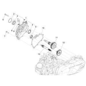 Vertanding - Overbrenging Piaggio Medley 125 ABS Euro 5 2021-2022