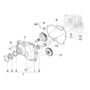 Vertanding - Overbrenging Piaggio MP3 300 ie LT Business - Sport (met en zonder ABS) 2016-2018