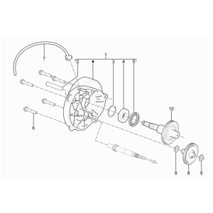 Vertanding - Overbrenging Piaggio Typhoon 50 2-takt Euro 3 2011
