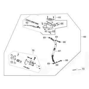 Remcilinder - Remhendel - Remleiding - Remklauw - Remblokken Neco Borsalino Oro mat wit