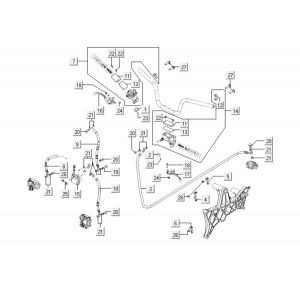 Remcilinder - Remhendel - Remleiding Kymco Xciting 500i