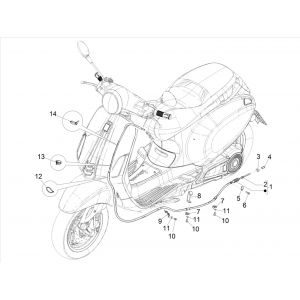 Achterremkabel Vespa Elettrica 2018-2019