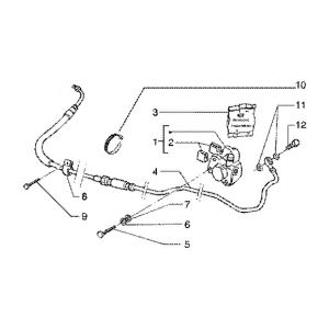 Remklauw achterzijde - Remleiding Gilera Runner FXR 180 2-takt