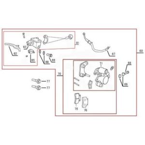 Remcilinder - Remhendel - Remleiding - Remklauw - Remblokken Berini Sprint zwart